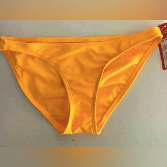 Women's large  Cheeky Bikini Bottom Xhilaration Mango Orange nwot - Picture 3 of 7